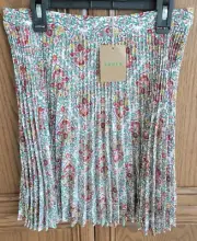 NEW Boden Sz.4 Mini Pleated Skirt - Vine Terrace