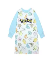 Girl's Pokemon, Pikachu and Eevee Character Print Nightgown, Gown