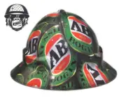 Custom Hydrographic Safety Hard Hat Mining AUSSIE BOGAN CHOICE WIDE BRIM