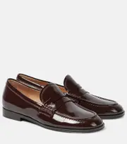 [Gianvito Rossi] Gianvito Rossi Georgie patent leather loafers AU 7 burgundy