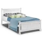 Artiss Double Size Wooden Bed Frame - White plywood,wood Double Bed Frames