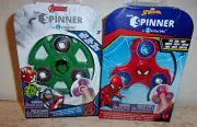 (2) Marvel Avengers Zuru Fidget Spinners - Spiderman and Hulk