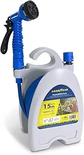 GOODYEAR 50ft Expandable Flexible Garden Hose Pipe - High Density Garden Hose - Includes 7 Position Watering Gun