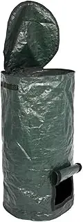 Labymos 34Gallons Garden Waste Bags Organic Compost Bag Vegetable Grow Compost Bag Garden Vegetable er with Handles&Aess Flap for Vegetables, Tomato, Carrot, Onion, Fruits, Potatoes-Growing-Container