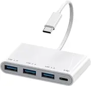 Triple Display, Dongle Multi Monitors, USB Docking Station, Display Hub Multiple Adapter, Thun-derbolt Laptop USB C Dock for Ma-cBook