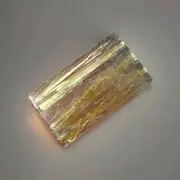 Small Good Quality Golden Rutile Rectangle Cabochon 1.5" For Pendant - USA