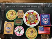 Junk drawer lot vintage security conservation veteran yaba patches