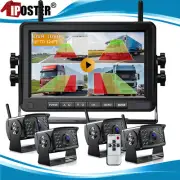 Wireless 7" Monitor DVR 4x 1080p Backup Camera Rear View Caravan Reverse Camera