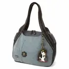 New Chala Handbag Bowling Zip Tote Large Bag Indigo Blue Pleather PENGUINS Gift