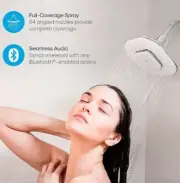 Atomi shower head with bluetooth speaker magnetic rechargeable