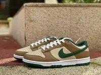 在飛比找Yahoo!奇摩拍賣優惠-NIKE Dunk Low 棕綠 防滑 耐磨 皮革 男女滑板