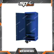 SP Tools 27" USA Sumo Ser Side Cabinet - 3 Shelfs & Clothes Hang Rail Blue/Black