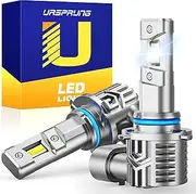 Ursprung 9005 Light Fog Bulbs, 700% Brightness, 60000Hrs Lifespan, HB3/9005 Light Bulbs, 6500K Cool White, Plug and Play, Quick Installation, Pack of 2
