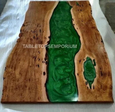 Mountain Elm Epoxy Table, Epoxy Table, Acacia Wood, Epoxy Resin Table Top Décor