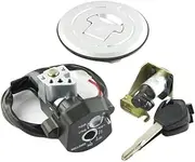 MZBZUTEDEE Ignition Key Switch Fuel Gas Cap Seat Lock Kit Fit for Honda CBR150R 2014-2016 CBR125R JC50 CBR125RT CBR125RS CBR125RF 35010-KTY-H50