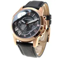 在飛比找蝦皮購物優惠-【歐買尬】FOSSIL FS5085 手錶 44mm 黑皮帶