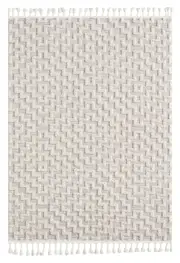 Everest Geometric Rug In Light Grey
