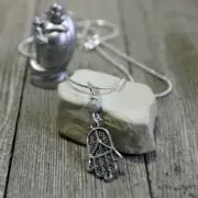 Hamsa and Jasper Jewelry Set