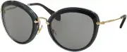 MIU MIU SUNGLASSES MU50RS 1AB9K1 GREY BALCK /GREY 54MM