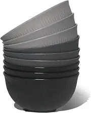 SZBOKE Cereal Bowls,Wheat Straw Bowls, Unbreakable Kids bowls, Dishwasher & Microwave Safe Bowls,9 PC Soup Bowls Wheat Straw Fiber Unbreakable Lightweight Bowls (9 PCS, 26 OZ)