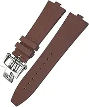 [GUMMMY] Convex Type Fluoros Rubber Watch Bands 24x7mm，For Vacheron Constantin Overseas Device Quick Series replacement Watch Strap