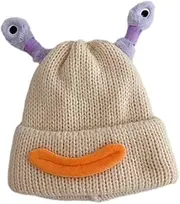 [Generic] Winter Knit Hat with Tentacles - Light up Tentacle Hat Sausage Mouth Design Knit Hat - Funny Glow Hats Beanie Hat for Winter Cold Weather