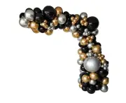 Macaron Balloon Arch Garland Kit Set Baby Shower Wedding Birthday Party Decor Au - 110 PCS Black-Gold