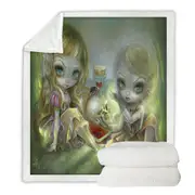 Dark Art Arsenic and Old Lace Women Throw Blanket
