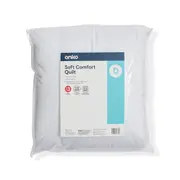 High Warmth Soft Comfort Quilt - Double Bed, White