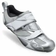 Giro Facet Chrome/White Women's Triathlon Cycling Shoes