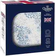 Queens by Churchil Algarve Blue 12 Piece Dinner Set