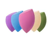 5 Piece Oblique Cut Makeup Sponge Set Foundation Blending Beauty Sponges Multi-Colored
