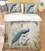 3D Peacock Parrot A054 Bed Pillowcases Quilt Duvet Cover Andrea Haase Zoe