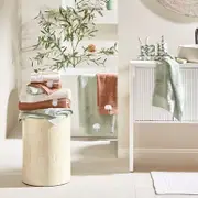 Tamara Palm Cotton Bamboo Bath Towel Range [MUSBTAMAW25]