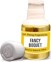 Fancy Boquet Attar 5ml (Alcohol Free Long Lasting Attar For Men or Religious Use) Traditional Bhapka Processed Attar/Made in India