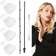 Abeillo 40PCS Face Lifting Tape, Face Tape Lifting Invisible, Face Lift Tape Invisible with String, V-Line Face Lift Bands, Hide Double Chin Facial Wrinkles Tape and Lift Sagging Skin