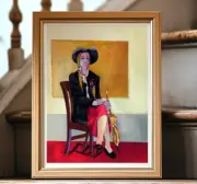 Home Decor Wall Art Abstract Woman Print 2024 - Lady With a Red Skirt - JH Brown