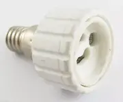 2 x E14 Male to GU10 Female Socket Base LED Halogen CFL Light Bulb Lamp Adapter