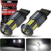 KaiDengZhe 7443 LED Reverse Lights Bulb, CANBUS Error Free T20 LED Bulb, Anti Hyper Flash W21/5W LED Backup Bulb with Projector Replacement for Brake Light Stop Light and DRL, 6000K White, 2PCS