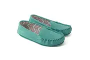 Eastern Counties Leather Womens/Ladies Ffion Suede Moccasins (Aqua Blue) - UTEL384
