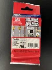 Genuine Brother TZe-S131 P-Touch Extra strength Adhesive Tape, New !!