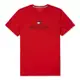 TOMMY 經典熱銷印刷大LOGO文字短袖T恤(男)-紅色