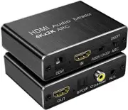 HDMI Audio Extractor Optical SPDIF RCA L/R 3.5mm digital to analog coverter ARC