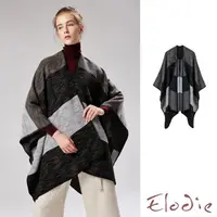 在飛比找momo購物網優惠-【Elodie】圖樣斗篷 保暖斗篷/歐美時尚創意圖樣保暖披肩