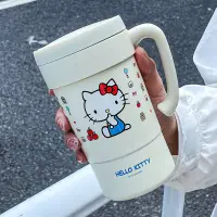 在飛比找蝦皮商城精選優惠-送勺子吸管 HelloKitty保溫杯  可愛杯子  便攜隨