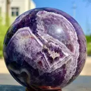 1.29LB Natural beautiful Dream Amethyst Quartz Crystal Sphere Ball Healing