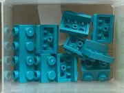 LEGO Parts - Dark Turquoise Bracket 1 x 2 1 x 2 - No 99781 - QTY 10