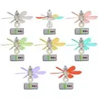 Ceiling Fan LED Lamp 52cm E27 Socket Fan LED Light Remote LED Bulb Ceiling Fan