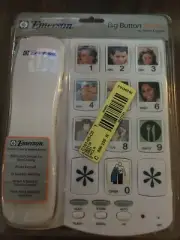Emerson Big Button Phone W/Speaker and Photo Keypad EM301