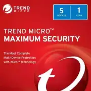 Trend Micro Maximum Security – 5 Devices, 1 Year | Cyber Promotion